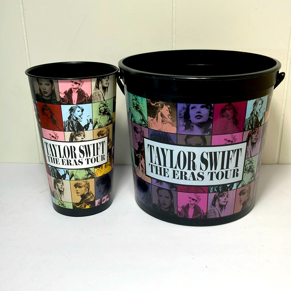 Taylor Swift Regal Cinemas Popcorn Bucket And Cup THE ERAS‎ TOUR Movie